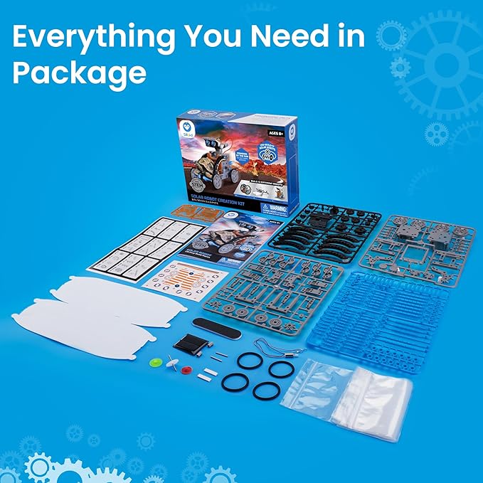 Sillbird 12-in-1 Solar Robot Building Kit STEM Gift for Boys Aged 8-13, DIY Science Educational Robotic Toys for Kids Teens Birthday, Powered by The Sun with 190 Pieces