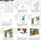 AFZEVEB-Colorful Graffiti Wallpaper Hand-Painted Ball Wall murals for Kids Room 136"x96"(Not Peel and Stick)