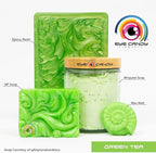 Eye Candy Pigments Premium Green Mica Powder - Green Tea (50gr) - for Epoxy, Resin, Soap, Paint, Woodworking, Acrylic Pouring, Bath Bombs, Fishing Lures - DIY Arts and Crafts Additive