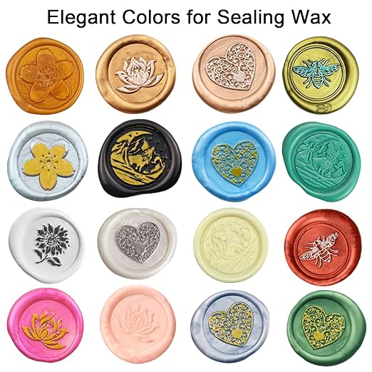 Wax Seal Stick, Ioggtser 26 PCS Mini Glue Gun Wax Seal Stick for Wax Seal Stamp, Sealing Wax Sticks for Wedding Invitations, Cards, Envelopes (Brown)