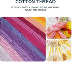 DMCXART Counted Cross Stitch Kits for Adults Needlepoint Kits Unprinted Cross Stitching Embroidery Kit 11CT Cross Stitch Supplies-Sunrise Scenery by The Lake 18x18 inch