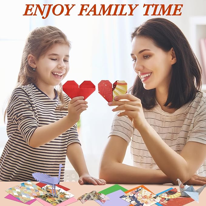 Pigipigi Kids Craft Origami Paper Kit for Kids Ages 5-8 8-12, with Guiding Book, 360 Sheets DIY Art and Crafts Supplies,Colorful Folding Papers Set Projects Gifts Activity for Boy Girl Toys(Japanese)