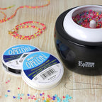 The Beadsmith Opelon Stretch Cord – Elastic Beading Fiber, Black, 0.23 mm Diameter, 5 Meters (16.4 ft) Spool