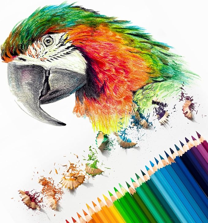 PATIKIL Watercolor Pencil, 6Pcs Water Soluble Pencils for Blending, Coloring, Sketch Drawing, Painting, Coffee