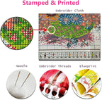 Foxhool Beginners Cross Stitch Kits Stamped Full Range of Embroidery Kits for Adults DIY Cross Stitches kit Embroidery Patterns for Needlepoint kit-Eagles Cleaved The Sky 16x20 inch