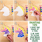 Creative Roots Mosaic Unicorn Stepping Stone, Includes 7-Inch Ceramic Stone & 6 Vibrant Paints, DIY Garden Stepping Stone Kit for Kids Ages 6+