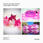Hemway Polyurethane & Epoxy Resin Glitter 100g / 3.5oz Metallic Crystal Flake Additive for Flooring Jewelry Tumblers Glass Pigment - Fine (1/64" 0.015" 0.4mm) - Dark Rose Pink