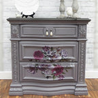 Dixie Belle Paint Company Chalk Finish Furniture Paint - Mason Dixon Gray (16oz) - Matte Charcoal Gray Chic Chalk Mineral DIY Furniture Paint