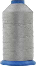 Mandala Crafts Bonded Nylon Thread Gray Heavy Duty Sewing Threads - 1100 YDs Size 92 280D T90 Tex 90 Thread for Leather Jeans Weaving Outdoor Marine Upholstery Threads