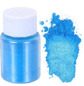uxcell 10g/0.35oz Cosmetic Grade Mica Powder, 600 Mesh Mica Powder Natural Resin Epoxy Pigment Powders for Casting Resin, Candle Dye, DIY Nail Polish and Lip Gloss, Deep Sky Blue