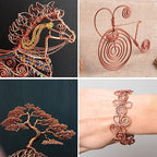 Aluminum Craft Wire, 75 Feet 1.5mm/ 16 Gauge Copper Bendable Soft Metal Aluminum Wire Roll Bulk for DIY Crafts Sculpting Jewelry Making