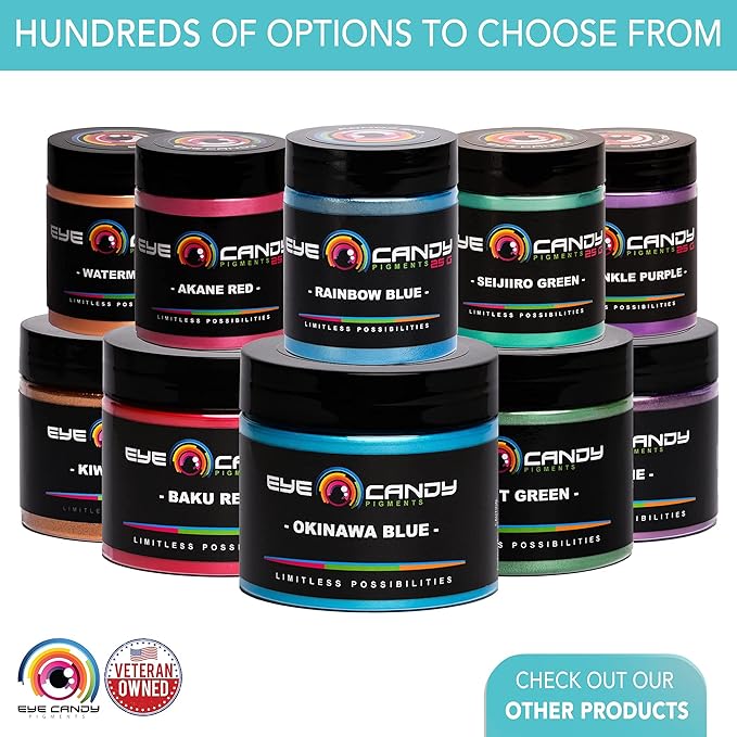 Eye Candy Pigments Premium Copper Mica Powder - Shinba Copper (50gr) - for Epoxy, Resin, Soap, Paint, Woodworking, Acrylic Pouring, Bath Bombs, Fishing Lures - DIY Arts and Crafts Additive