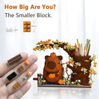 Capybara Building Blocks Set -1880PCS Cute Animals & Flowers Building Bricks Kit Kawaii Capybara Gifts Toy for Kids Age 6+, Capybara Stuff Pen Holder&Desk Organizer, Arts & Crafts for Boys Girls Adult
