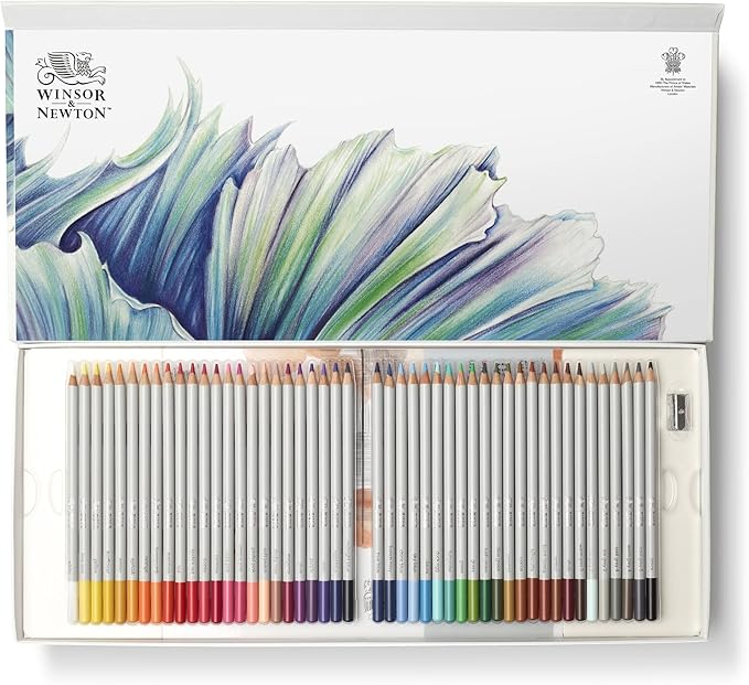 Winsor & Newton Studio Collection Artist Pencils, Colour Pencil Box Set, Set of 50