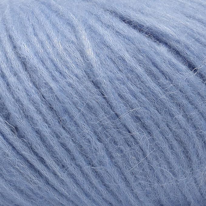 Pullu - Baby Alpaca Merino Wool Yarn Set of 3 Skeins (150 Grams) Worsted Weight - Sourced Directly from Peru - Heavenly Soft and Perfect for Knitting and Crocheting (Soft Blue)