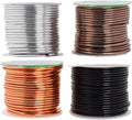 Mandala Crafts 10 Gauge Anodized Aluminum Craft Wire for Jewelry Making - 128 FT Colored Flexible Neutral Wire - Bendable for Bonsai Armature Crafting Sculpting