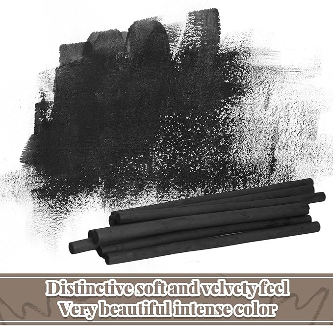 Gueevin 200 Pcs Willow Charcoal Sticks, Willow Charcoal, Artists, Beginners, Students, Perfect for Sketching, Drawing, Shading, and Fine Art Christmas Gifts for Art (2-4mm,4-5mm,5-7mm,7-9mm)