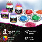 BALTIC DAY - Chameleon Mica Powder, 8 Jars of Color Shift Mica Powder Set - Epoxy Resin Color Pigment Powder - Chameleon Powder - Holographic Mica Powder - Nr2