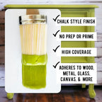 Daydream Apothecary Premium Chalk Style Paint for Furniture, Home Décor, Wood, DIY Interior Projects, Quick Dry, No Prep or Prime Needed, Matte Chartreuse - 16oz