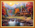 DMCVIVR Stamped Cross Stitch Kits for Adults Beginners Embroidery Kits 11CT Needlepoint Kits Cross Stitch Patterns Embroidery Patterns-Lucky Deer 16x20 inch