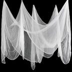 Boao Halloween Cheese cloth 29.92 x 590.55 Inch White Cheesecloth Roll for Crafts Large Cotton Muslin Gauze Fabric for Halloween Outdoor & Indoor Spooky Decoration