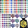 DND Dice Sets 30 x 7 (210pcs) Polyhedral RPG Dice for Dungeons and Dragons Tabletop Role Playing Adventure Games, with a Large Drawstring Bag