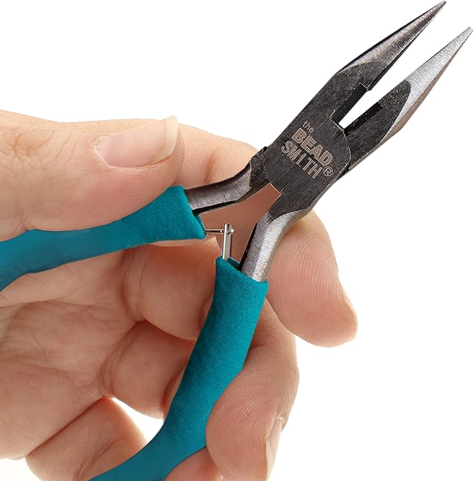 The Beadsmith Color-ID Pliers – Color Coded Set – 5 Inches, 3 Piece Kit: Chain Nose, Round Nose, & Side Cutter – Tools for Jewelry Making