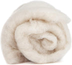 Desert Breeze Distributing Maori Wool Carded Batting, 100% Natural New Zealand Wool Made by DHG in Italy for Needle Felting, 3.5 OZ, 27 Micron, Color Sand
