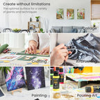 ARTEZA Canvas Boards for Painting, 12 x 16 Inches, Pack of 14, Blank White Canvas Panels for Acrylic, Oil and Gouache Painting