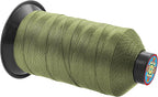 Mandala Crafts Bonded Nylon Thread Olive Drab Heavy Duty Sewing Threads - 800 YDs Size 207 630D T210 Tex 210 Thread for Leather Jeans Weaving Outdoor Marine Upholstery Threads