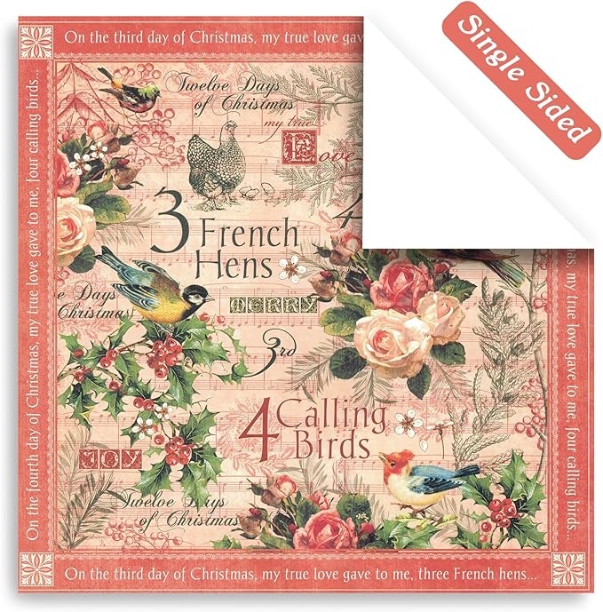48 Sheets 24 Designs Scrapbook Paper Pad, 6"×6" Single-Sided Decopodge Craft Cardstock Paper,Scrapbooking DIY Decorative Background Cardmaking Supplies.Carols&Datura