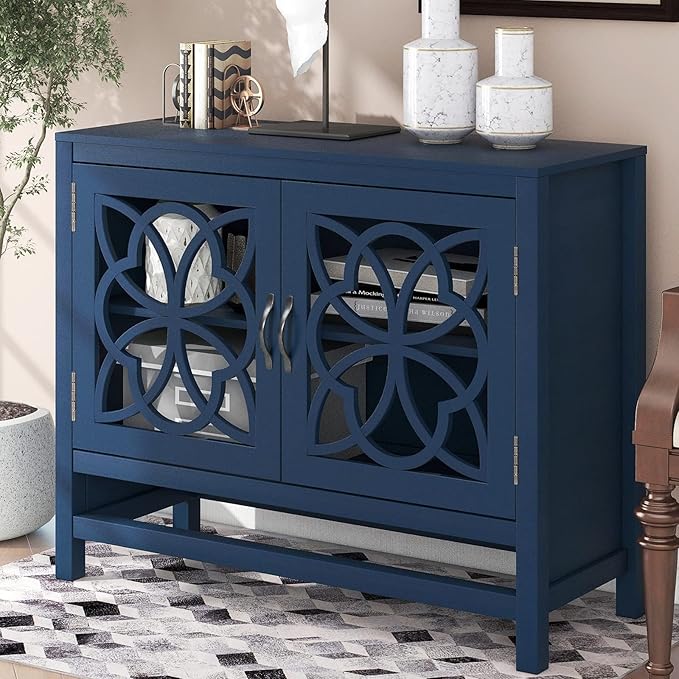 DWIL Matte Finish Furniture Paint - 32 Oz Wood Paint for Cabinets, Doors, Tables, and Dressers Refinishing - Water-Based, Non-Toxic & Odorless, Easy to Apply(Crow Black Blue)-With Tools
