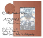 8x10 Mat Bevel Cut for 5.5x8.5 Photos - Acid Free Football Texture Precut Matboard - For Pictures, Photos, Framing - 4-ply Thickness