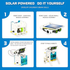 STEM 13-in-1 Solar Power Robots Creation Toy, Educational Experiment DIY Robotics Kit, Science Toy Solar Powered Building Robotics Set Age 8-12 for Boys Girls Kids Teens to Build