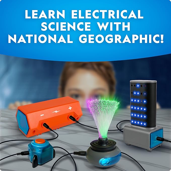 National Geographic Circuit Maker Kit - Electronics Kit for Kids with 120 Electrical Circuit Projects, Electric Circuit STEM Toy, Electronic Projects, Electrical Circuit Kit for Kids, Electricity Kit