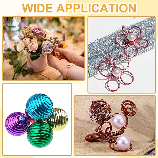 uxcell 12 Gauge / 2mm Anodized Aluminum Wire for Jewelry Craft Making, 102 Feet Bendable Flexible Wire for DIY Home Decor Gardening Sculpture, Dark Pink