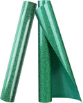 TORC Green Glitter HTV Heat Transfer Vinyl Roll 12 inch x 10 ft Iron on Vinyl for T Shirts Crafts Christmas St. Patrick's Day Decor
