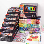 Acrylic Paint Markers, Acrylic Paint Pens, Fabric Markers for Textile, Rock, Glass, Wood, Paper, Ceramic, Canvas DIY Art Supplies Kit for Kids and Adults (120)