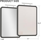 Titanium Cutting Boards for Kitchen, Large 16x11 Inch Pure Titanium and Wheat Straw PP Double Sided Chopping Board, Dishwasher Safe, Easy to Clean