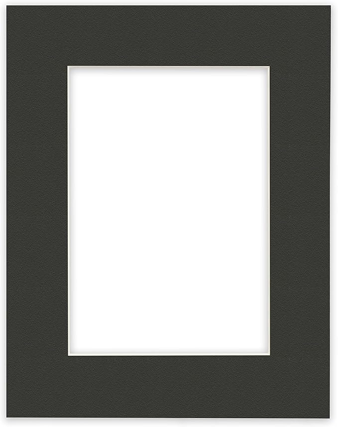 Craig Frames B572 Pre-cut Mat Board for 20x28 Print, 24x32, Pebble Black
