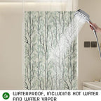 DKTIE Window Film Privacy with Installation Tools, Decorative Stained Glass Window Clings for Home, Static Cling Window Sticker for Front Door, Bathroom, Glass Door (Dark Green, 17.7'' x 78.7'')