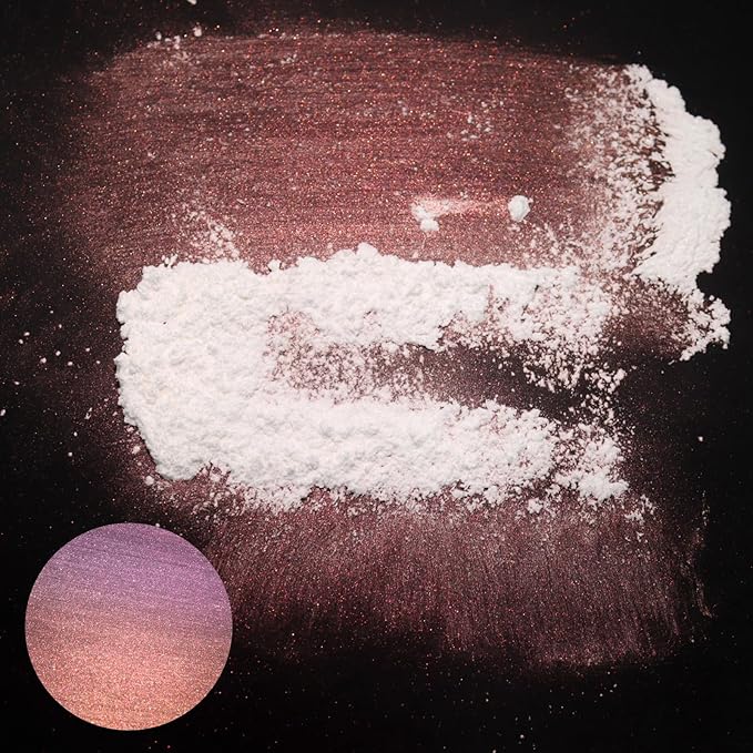 Matio Interference Mica Powder, 1.06oz/ 30g Ghost Red Chrome Powder, Pearlescent Effect Color Shift Pigment for Epoxy Resin, Makeup Shimmer, Nail Polish,Soap Dye,Candle Making,Paint