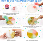 Rolio Premium Mica Powder - Azure (50G / 1.76oz) - 1 Jar of Blue Pigment Powder for Epoxy Resin, Dye, Soap Making, Nail Polish, Paint, Candle Making, Bath Bombs, Slime
