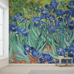 wall26 Irises by Vincent Van Gogh Dutch Impressionism 20th Century Artist Peel and Stick Large Wall Mural, Removable Wallpaper, Home Decor - 120x168 inches