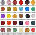 Shimmer Green Vintage Sealing Wax Sticks for Standard Size Hot Melting Glue Gun - Pack of 12
