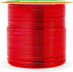 Mandala Crafts 22 Gauge Anodized Aluminum Craft Wire for Jewelry Making - 100 FT Colored Flexible Red Wire - Bendable for Bonsai Armature Crafting Sculpting