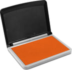 MaxMark Large Orange Stamp Pad - 2-3/4" by 4-1/4" - Premium Quality Felt Pad
