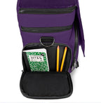 ENHANCE Travel Bag for DND Collector's Edition, Bag Compatible with Dungeons and Dragons, Battle Mat Holder, Dice Pockets and Accessories, Carry 4-8 Books (Purple Dragon)