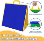 Foldable Felt Board for Toddlers Flannel Board Stories for Preschool Early Learning Interactive Storytelling Double Sided Felt Story Board Reusable Wall Hanging Holiday Gift for Kid (17 * 17)