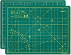 Elan Cutting Mat A4 Green, Self Healing Cutting Mat 9x12 Inch, 5-Ply Craft Board Green, Hobby Board for Crafts 9x12 Inch